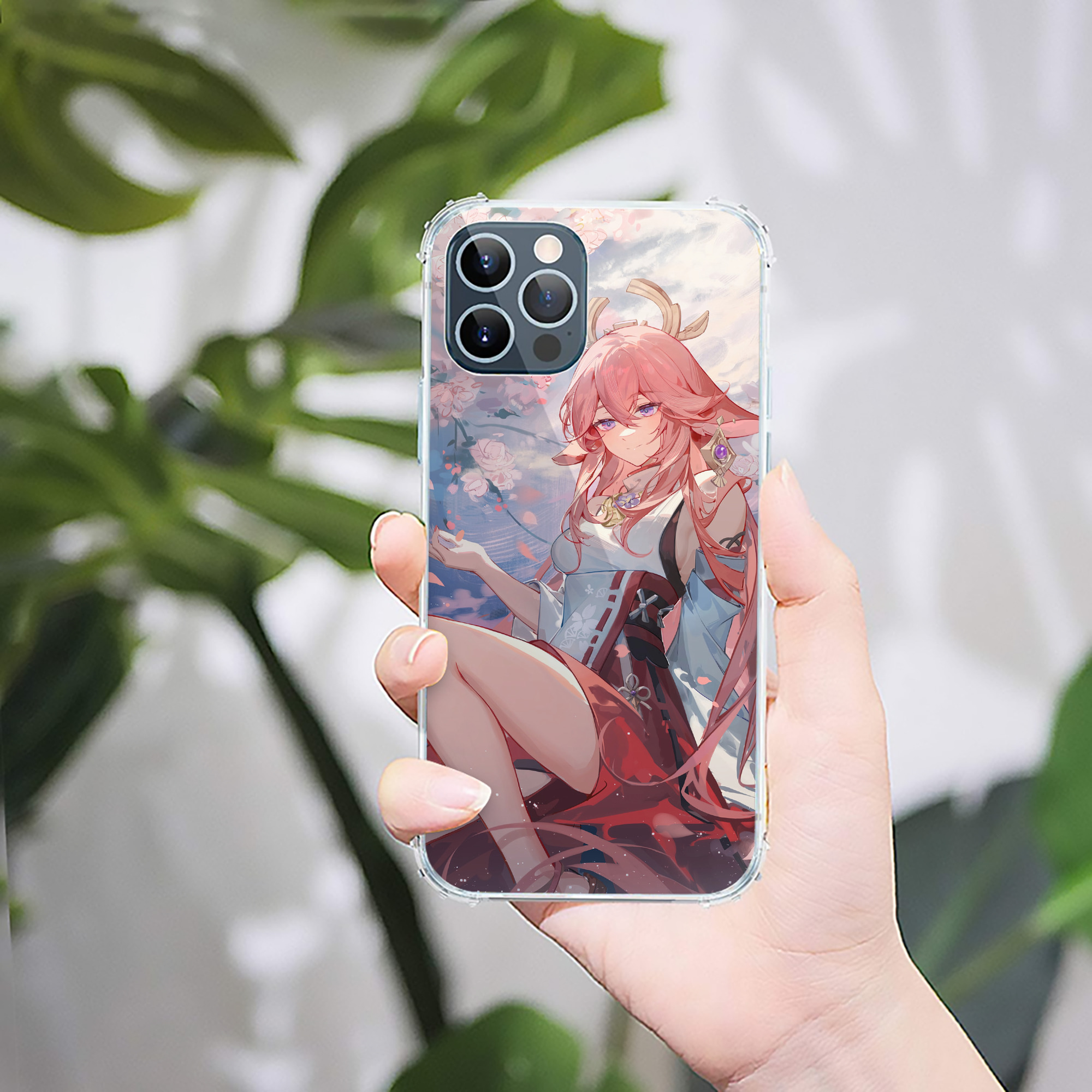 げんし神 genshin 【iPhone 12シリーズ対応】透明スマホケース（クリアソフトケース）